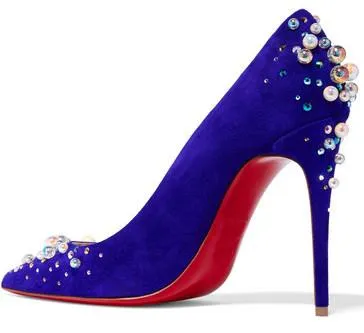 Candidate 100 Embellished Suede Pumps