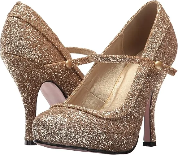 Candy-423 Glitter Mary Jane Pumps