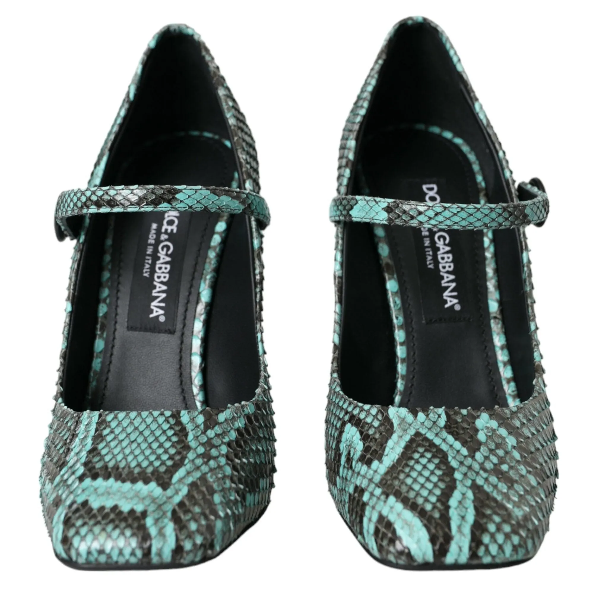 Dolce & Gabbana Aqua Python Mary Jane Pumps