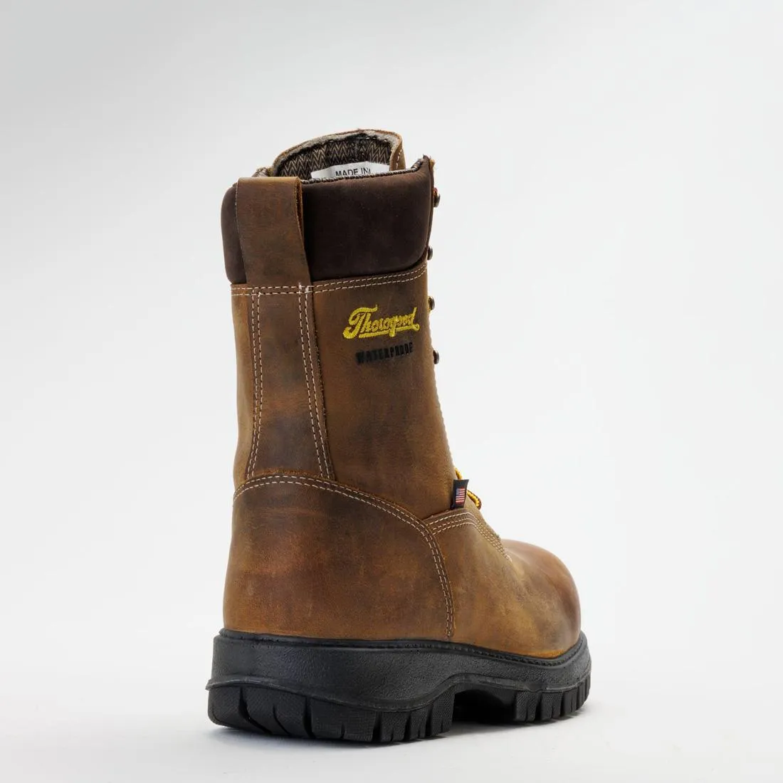 Genesis Series 8" Nano Toe Insulated Waterproof Boot Chestnut