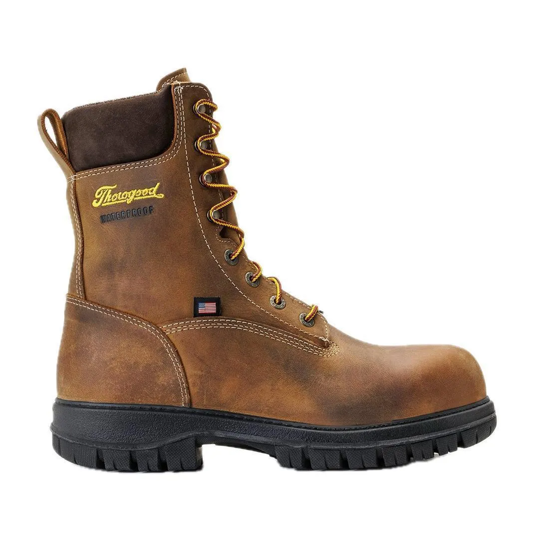 Genesis Series 8" Nano Toe Insulated Waterproof Boot Chestnut