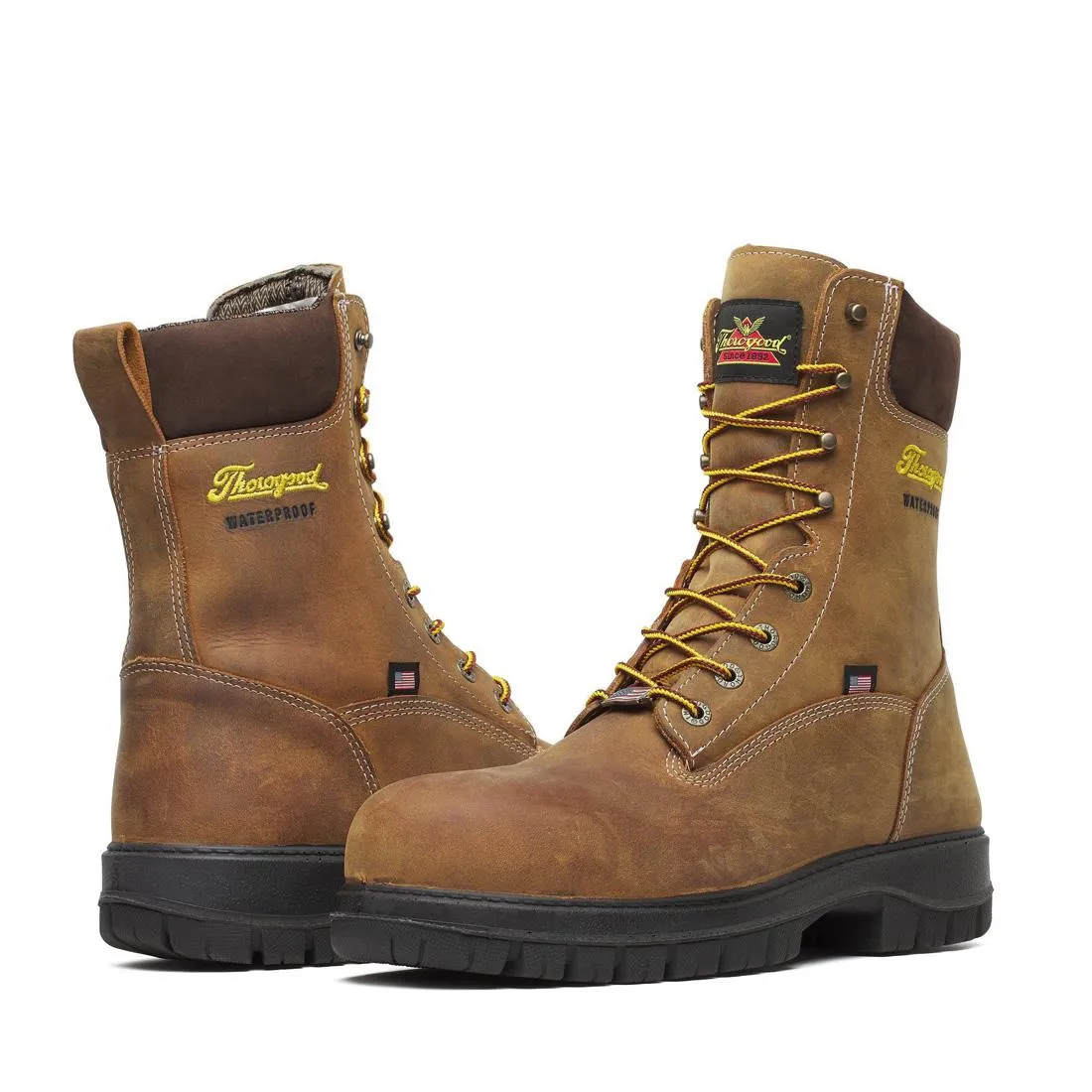 Genesis Series 8" Nano Toe Insulated Waterproof Boot Chestnut