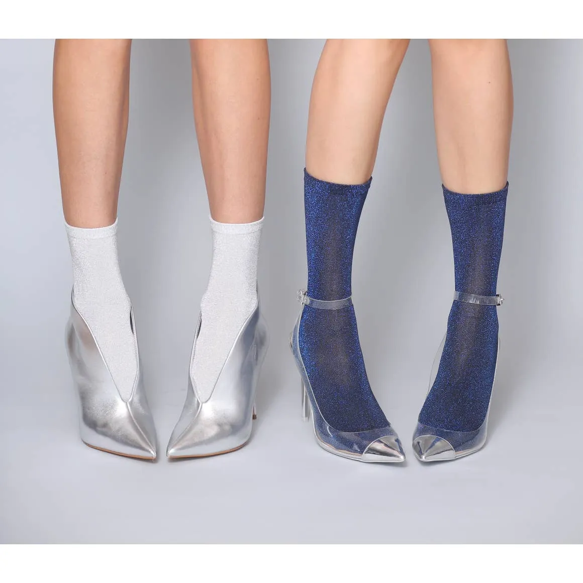 Glitteratti Metallic Ankle Sock