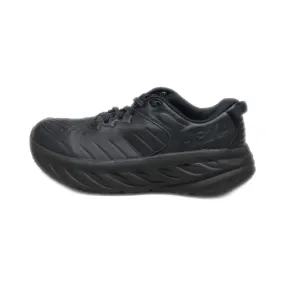 Hoka Bondi Sport Shoes Leather Black Colour For Men