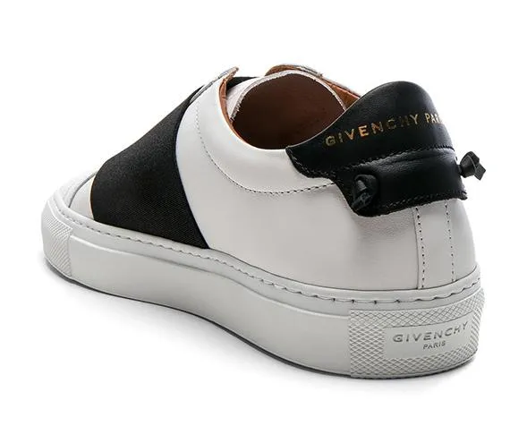 Leather Urban Street Elastic Strap Low Sneakers