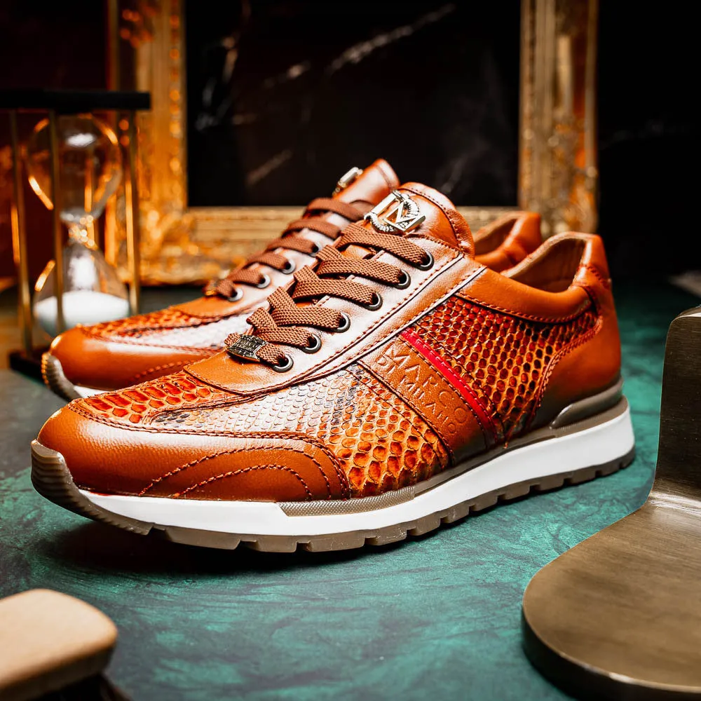 Marco Di Milano BRESCIA Python & Calfskin Sneakers