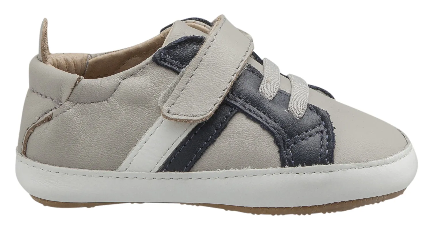 Old Soles Boy's and Girl's Mini Jogger, Gris / Navy / Snow