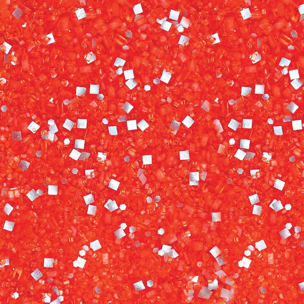 Orange and Silver Glittery Sugar™