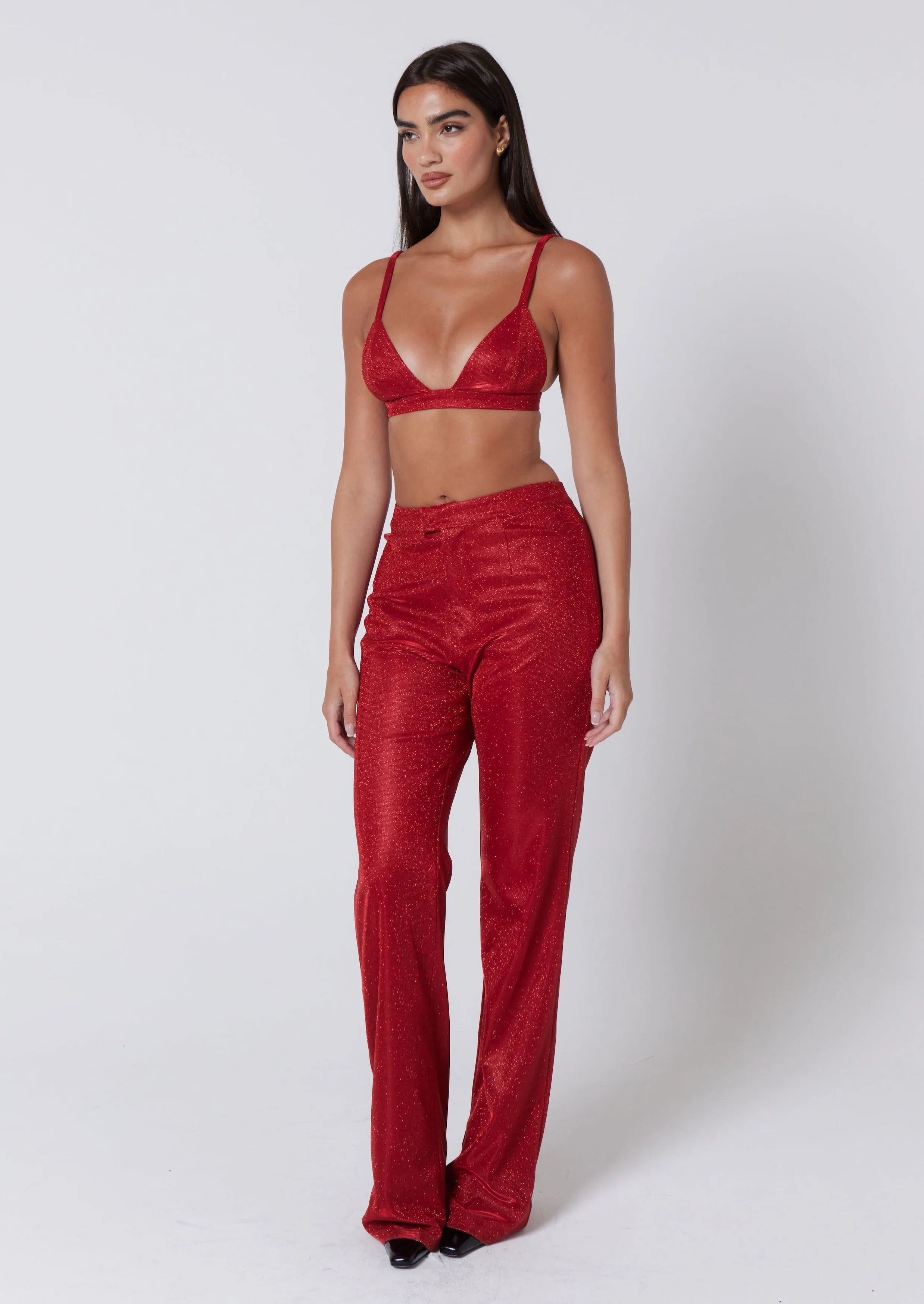 RED TALL SANTORINI TROUSERS