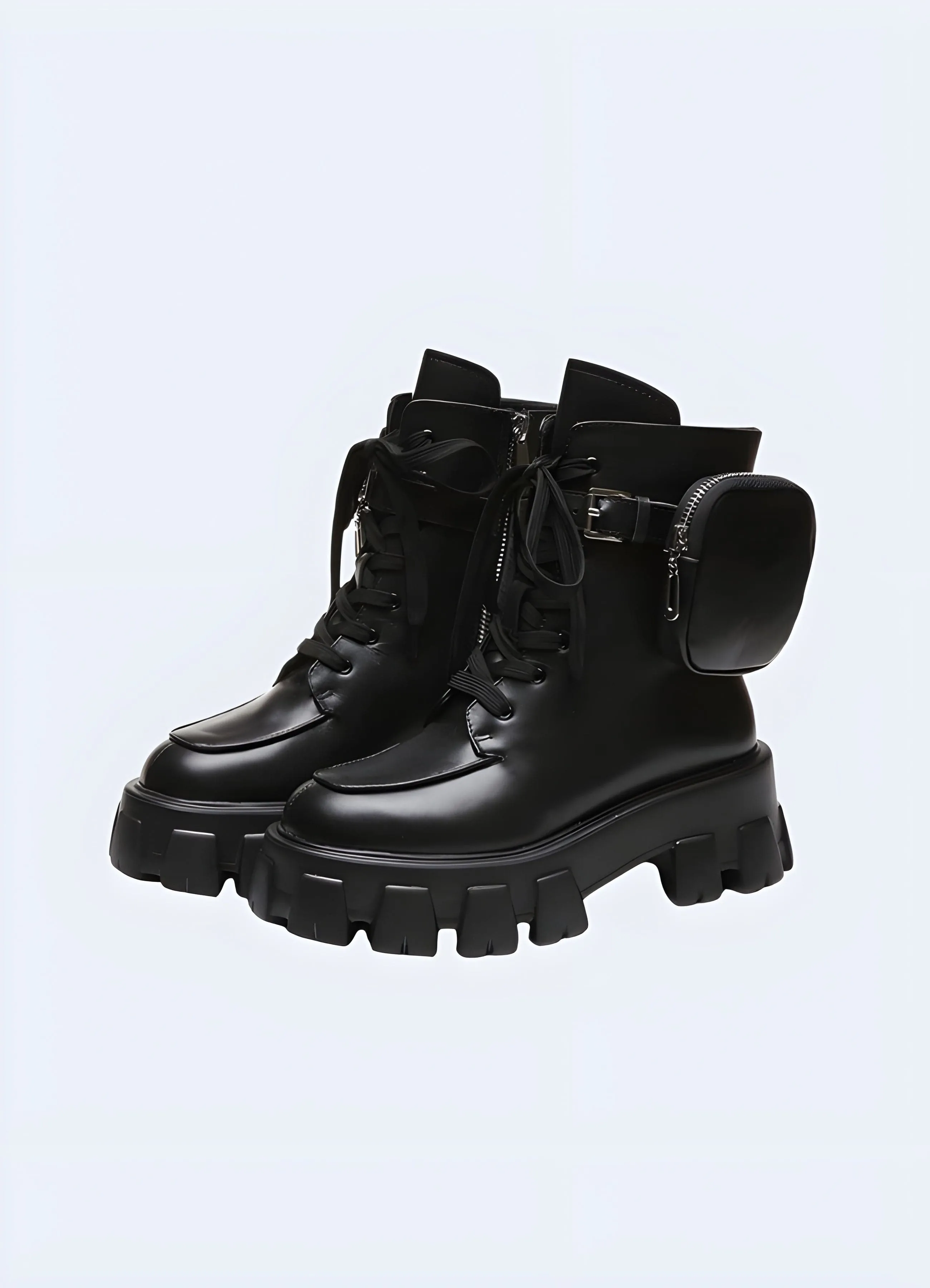 Techwear Utility Boots with Pocket