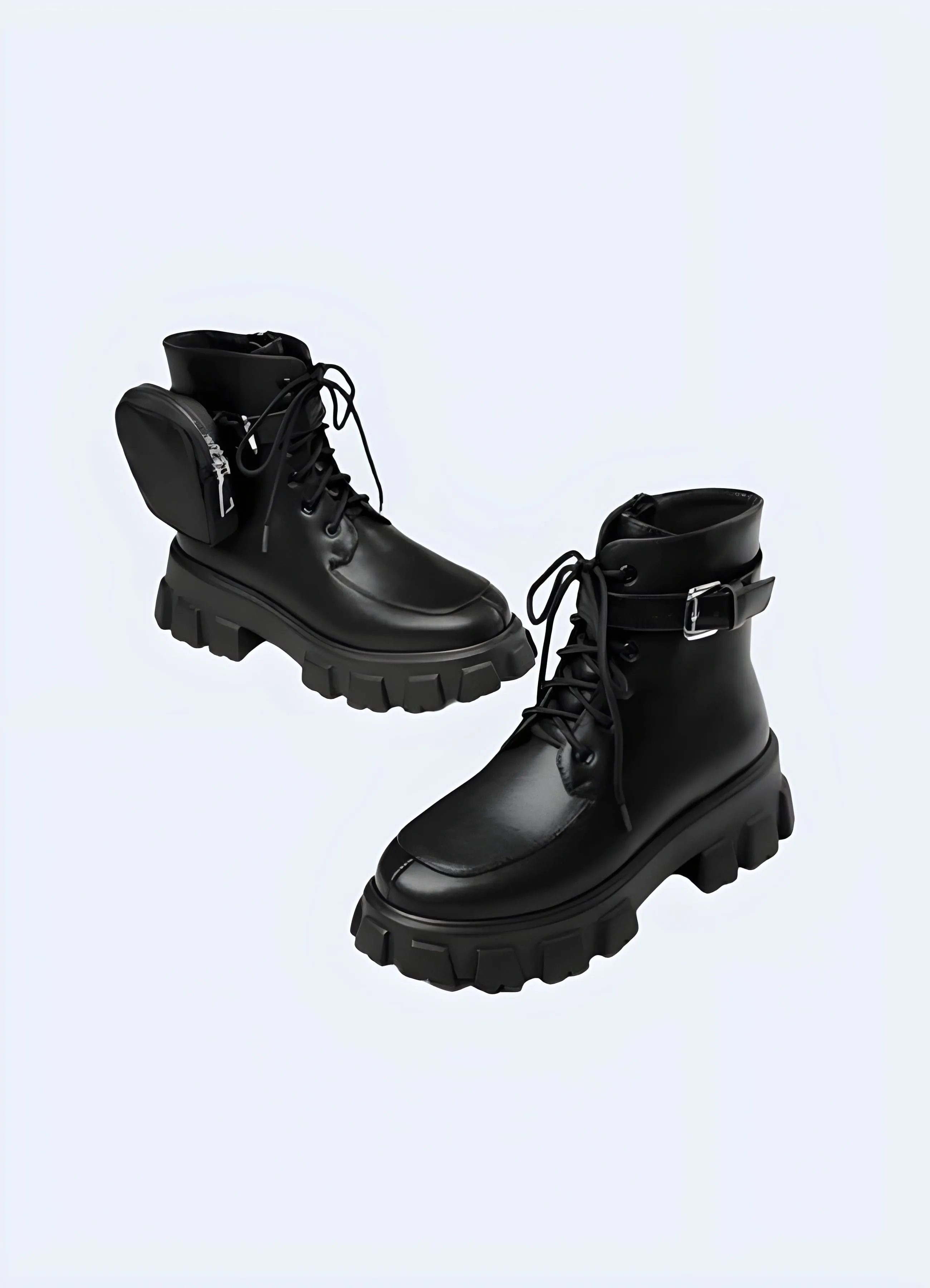 Techwear Utility Boots with Pocket