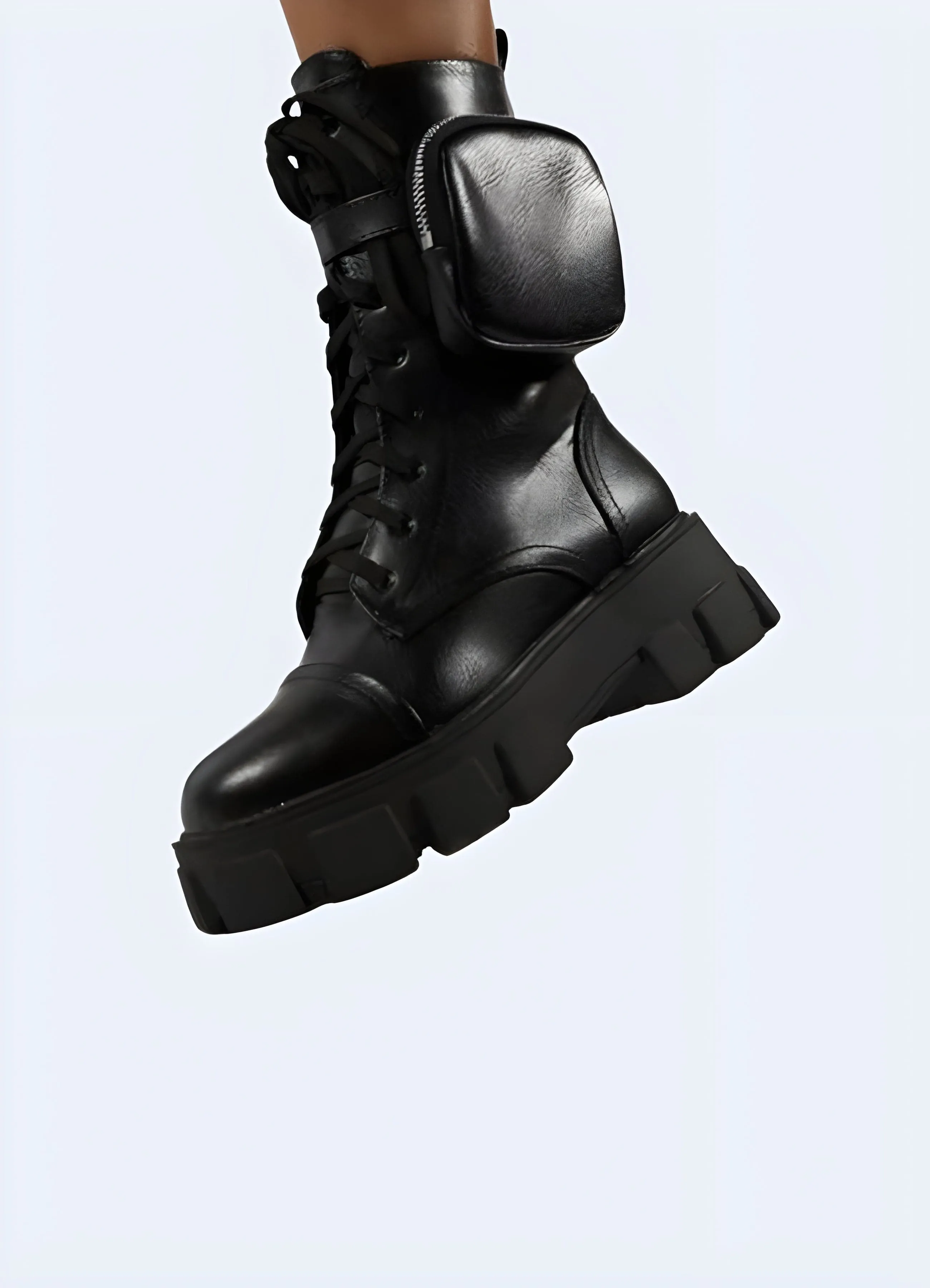 Techwear Utility Boots with Pocket