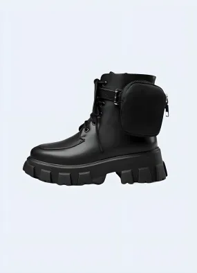 Techwear Utility Boots with Pocket